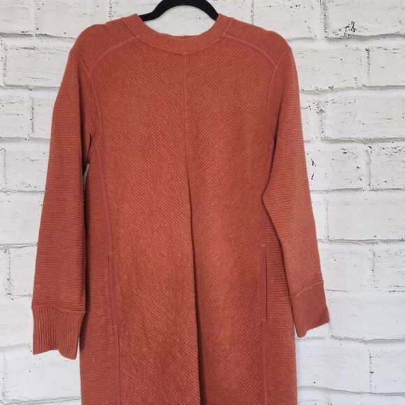 Lululemon Womens Rustic Clay Textured On Repeat Sweater Dress No Collar Size 6 - Picture 4 of 15